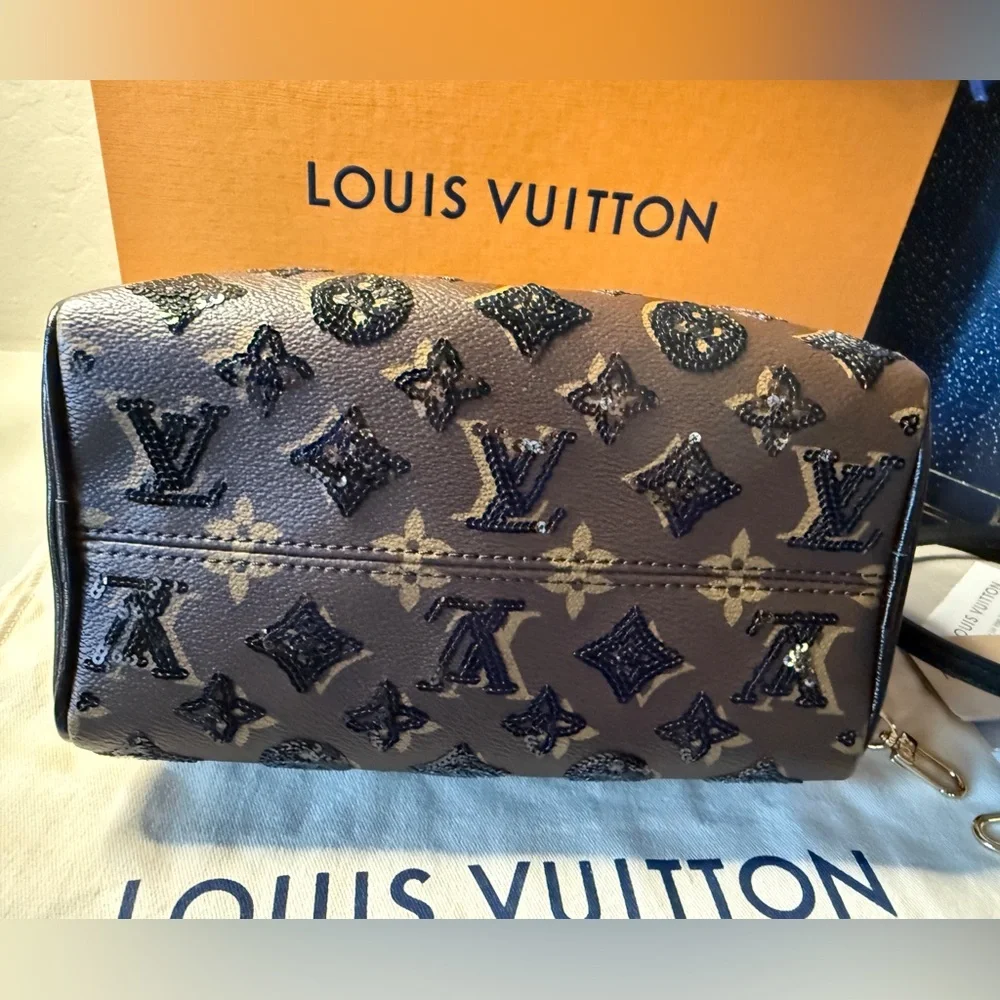 NWT Louis Vuitton Speedy Sequins Bandouliere 20 Ski Collection Limited Edition - Picture 7 of 17